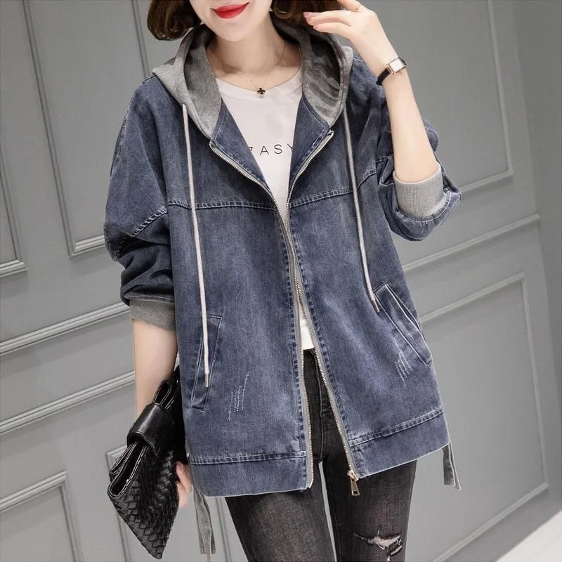 Denim Jacket Women's Spring and Autumn Fashion 2022 Spring New Korean Version Casual Short Small Baseball Uniform Top Clothes W5