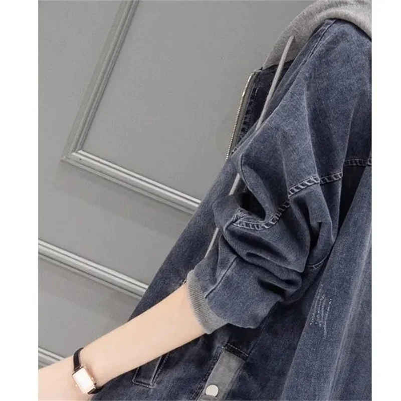 Denim Jacket Women's Spring and Autumn Fashion 2022 Spring New Korean Version Casual Short Small Baseball Uniform Top Clothes W5
