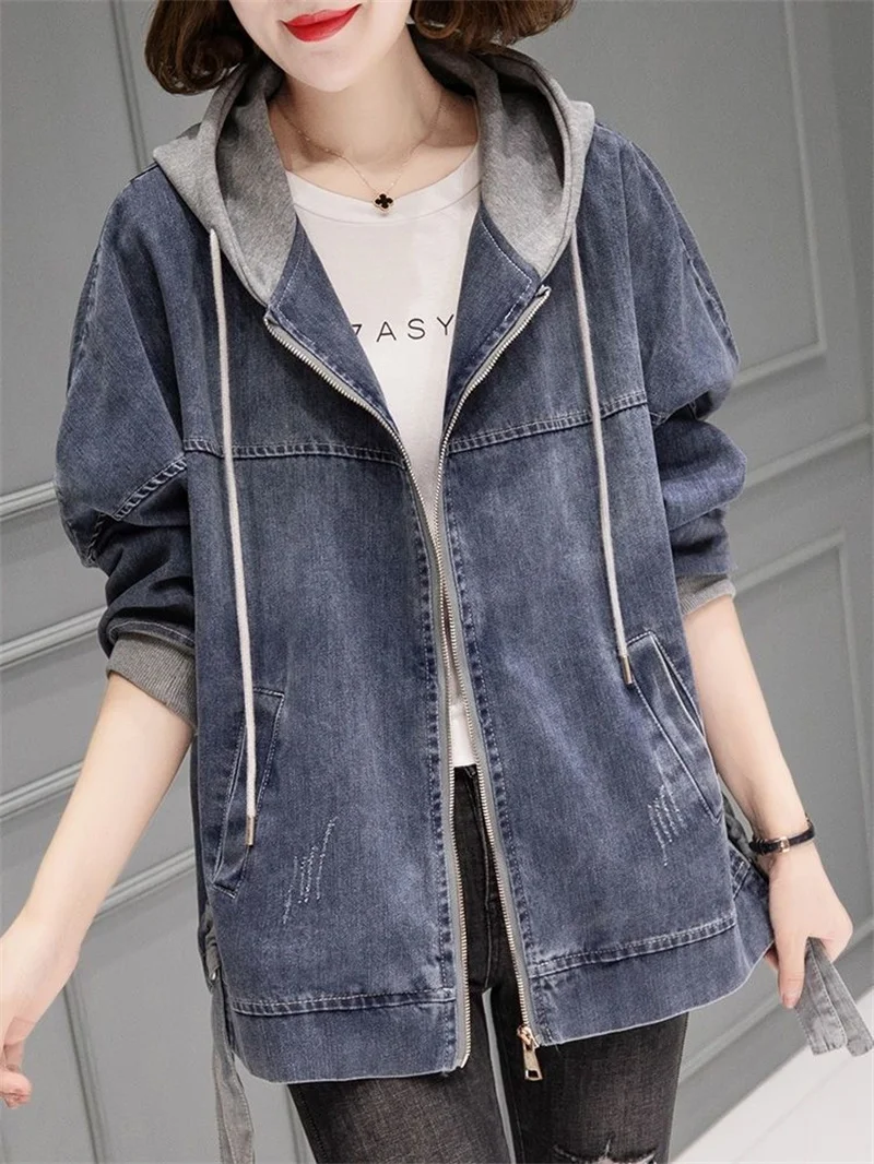 Denim Jacket Women's Spring and Autumn Fashion 2022 Spring New Korean Version Casual Short Small Baseball Uniform Top Clothes W5