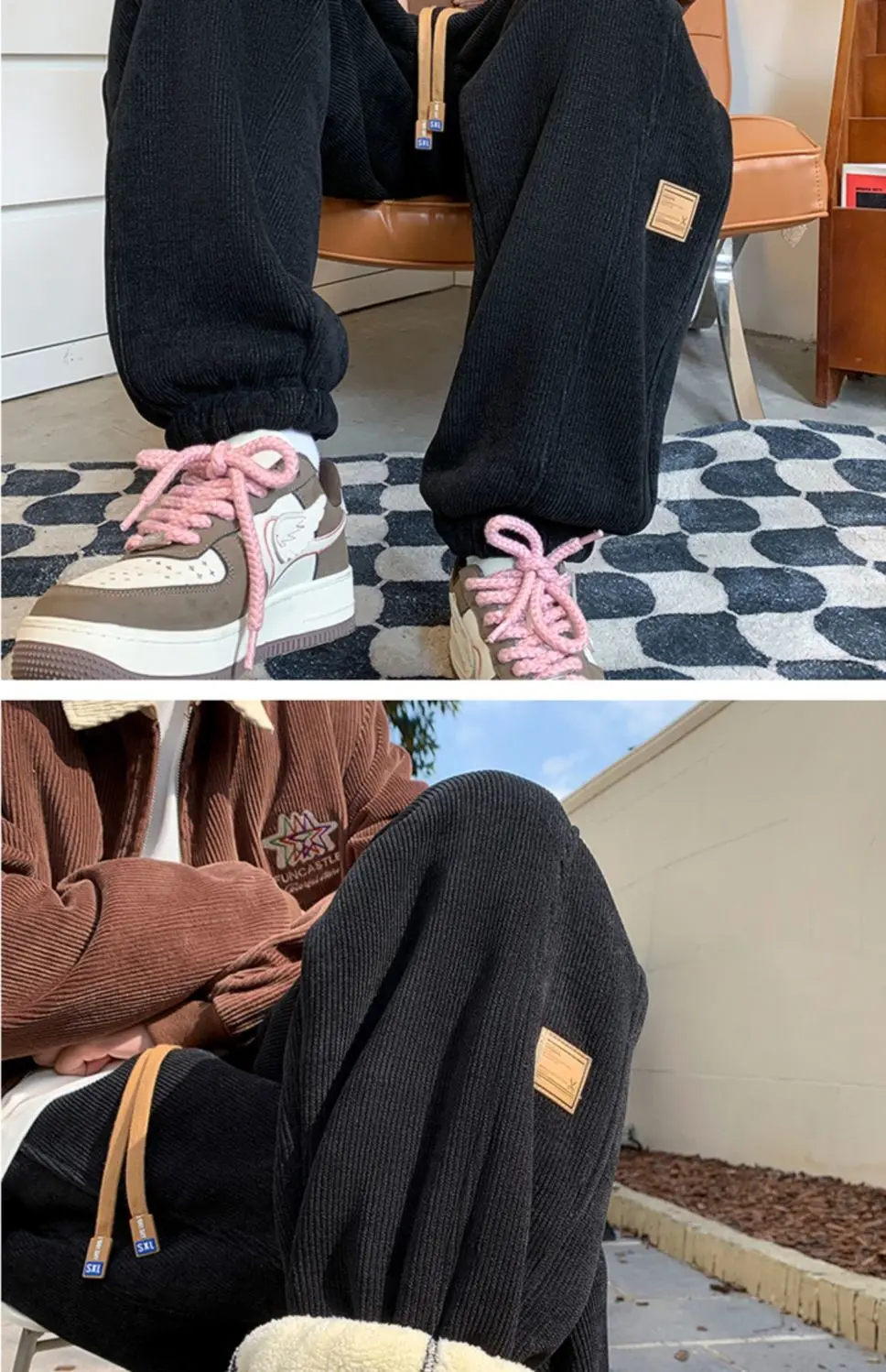 NEW Women Trousers New Winter High Waist Casual Thermal Thicken Fleece Trousers Stretch Fleece Big-size Ankle-length Harem Pants