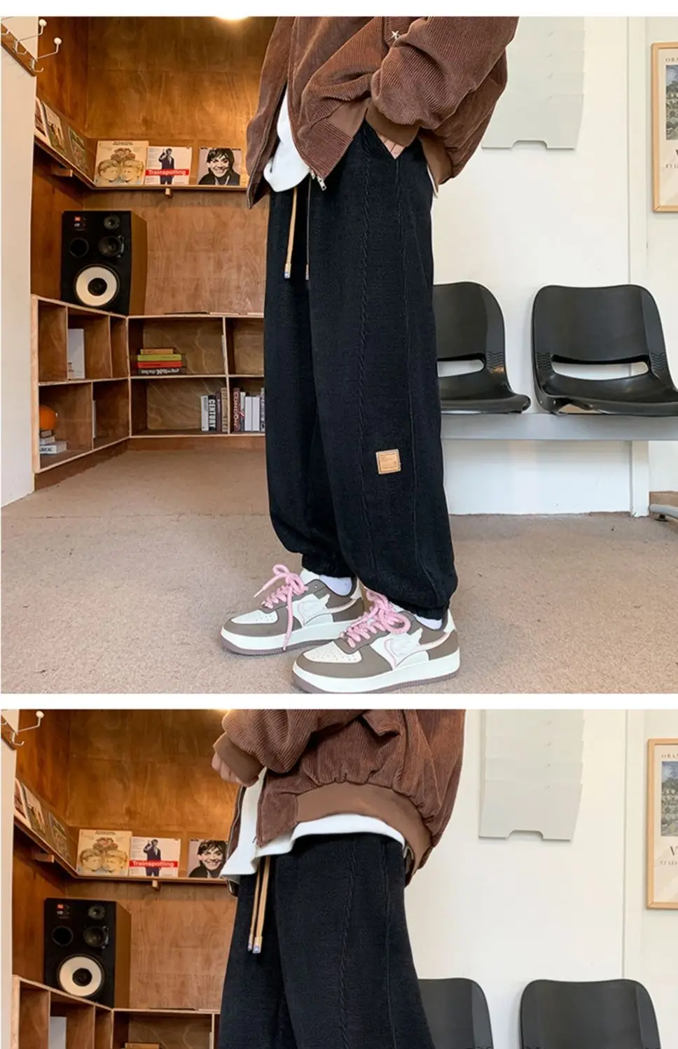 NEW Women Trousers New Winter High Waist Casual Thermal Thicken Fleece Trousers Stretch Fleece Big-size Ankle-length Harem Pants