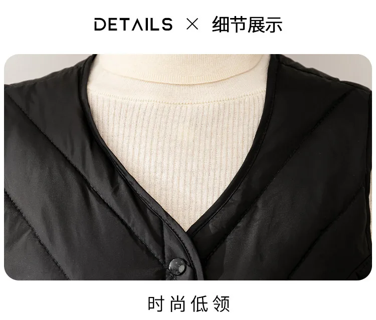 5XL Oversize Down Waistcoat Coat Autumn Winter Women Light White Duck Down Vest Jacket Ladies Sleeveless Warm Parkas Short Tank