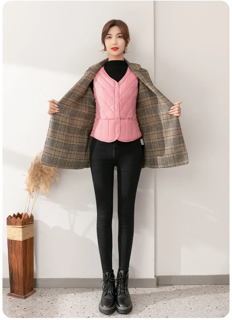 5XL Oversize Down Waistcoat Coat Autumn Winter Women Light White Duck Down Vest Jacket Ladies Sleeveless Warm Parkas Short Tank