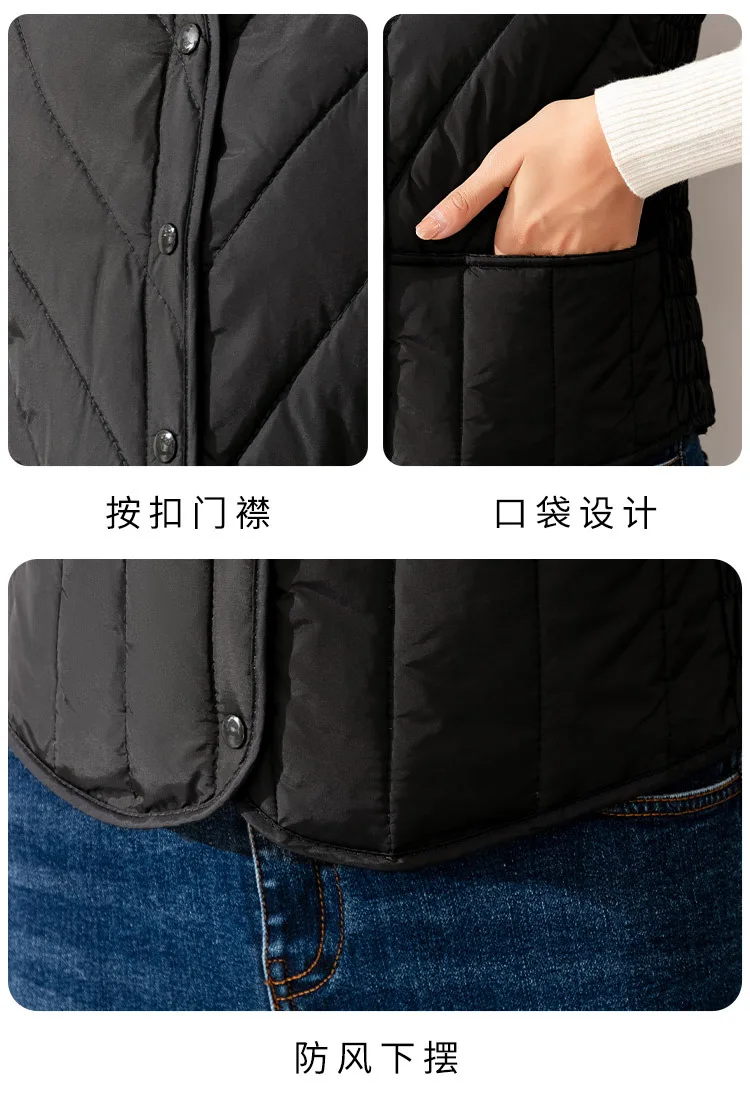 5XL Oversize Down Waistcoat Coat Autumn Winter Women Light White Duck Down Vest Jacket Ladies Sleeveless Warm Parkas Short Tank