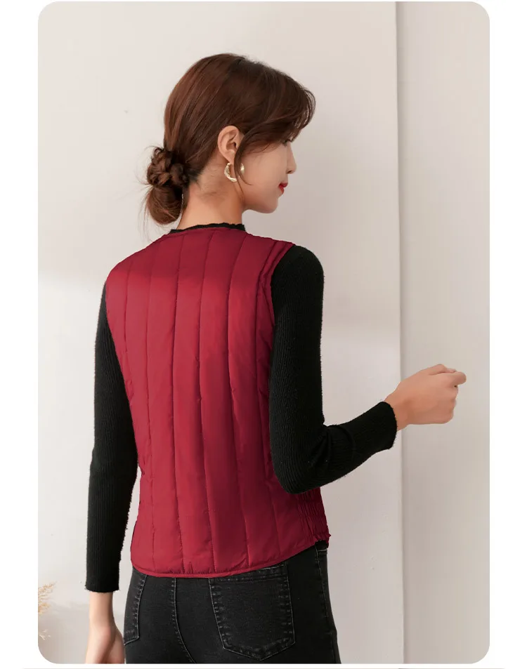 5XL Oversize Down Waistcoat Coat Autumn Winter Women Light White Duck Down Vest Jacket Ladies Sleeveless Warm Parkas Short Tank