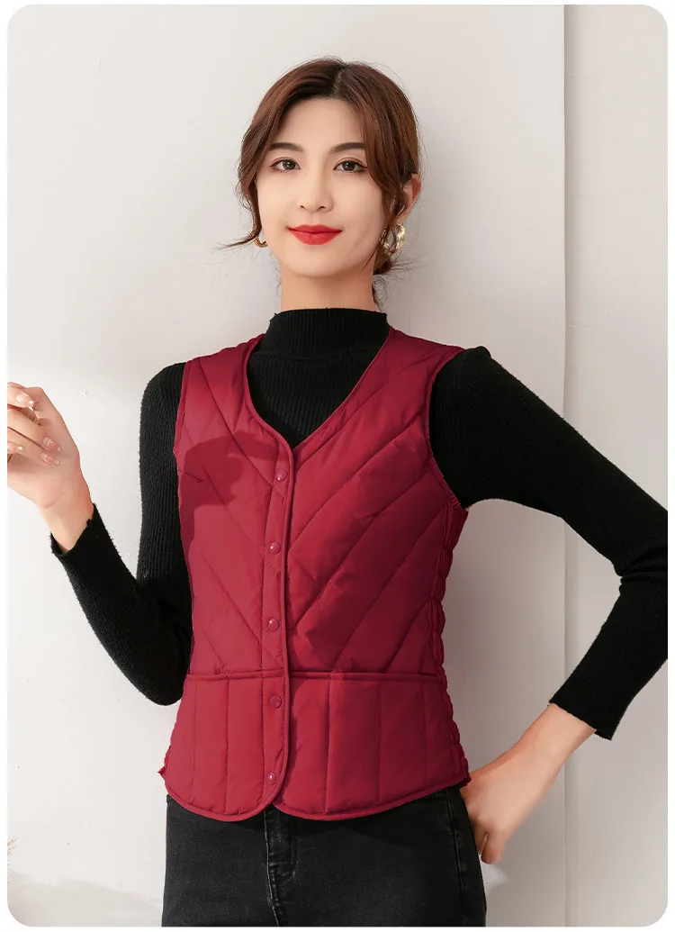5XL Oversize Down Waistcoat Coat Autumn Winter Women Light White Duck Down Vest Jacket Ladies Sleeveless Warm Parkas Short Tank
