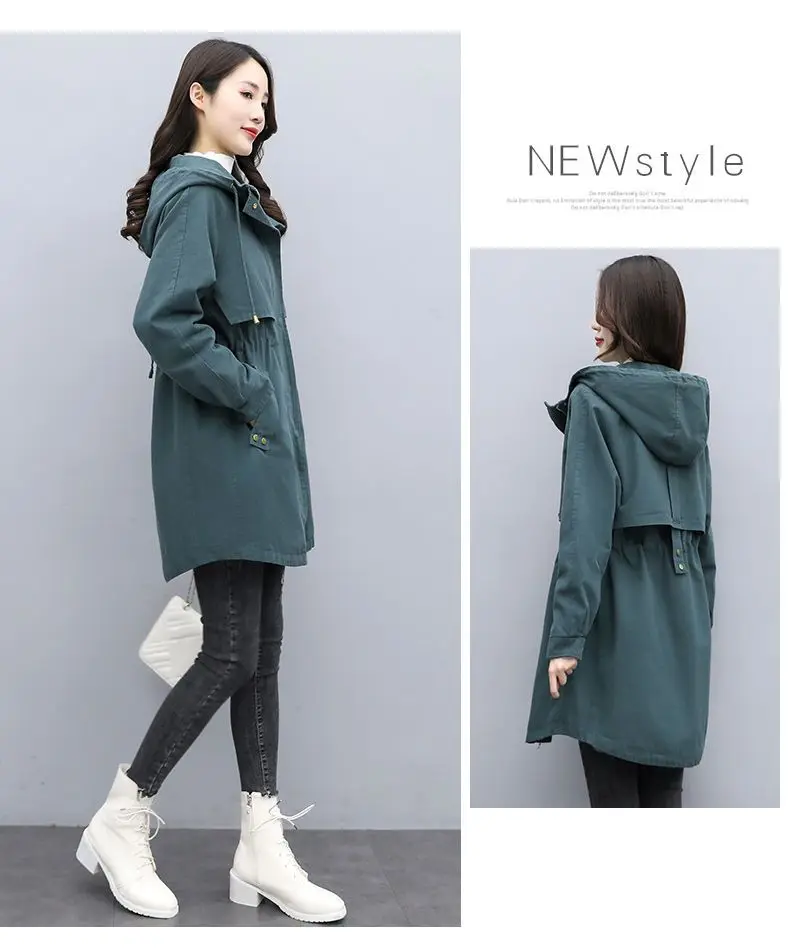 New Female Parka 2026 Winter New Korean Plush Thicken Women's Cotton Jacket Ladies Warm Hooded Coat Mid Length Casual Overcoat