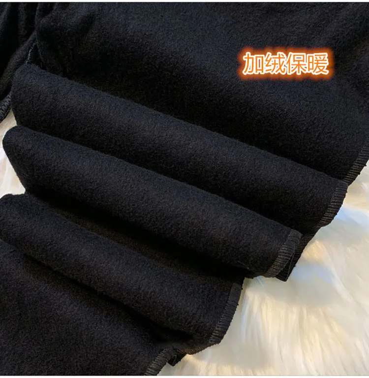 Women PU Leather Pants Chain 2022 New Autumn High Waist Pants Faux Leather Skinny Pencil Pant Tight Trousers Black