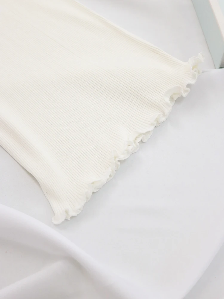 SuyaDream Women Silk Camisole 30%Silk 70%Cotton Knitted Natural Chic Camis 2025 Spring Summer Solid T Shirts White