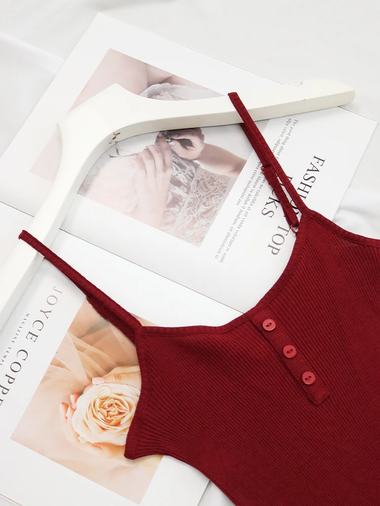 SuyaDream Women Silk Camisole 30%Silk 70%Cotton Knitted Natural Chic Camis 2025 Spring Summer Solid T Shirts White