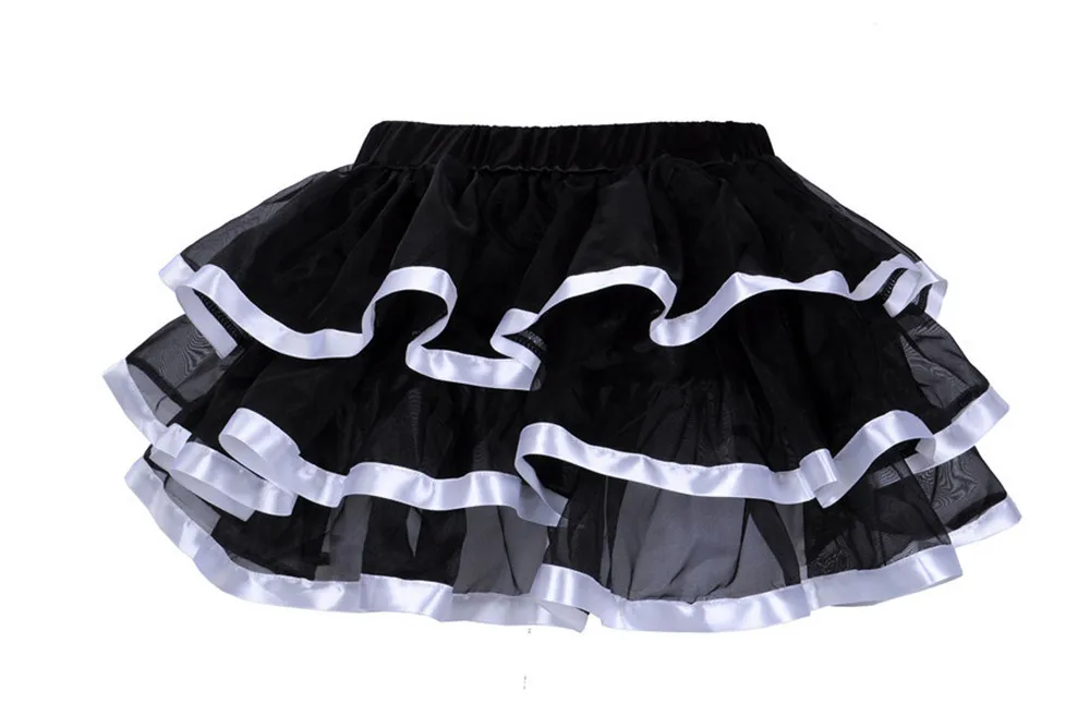 Adult Female Layered Tutu Mini Skirt Sexy Women Multilayer Mesh Tulle Showgirl Party Dance Skirts Plus Size Pettiskirt