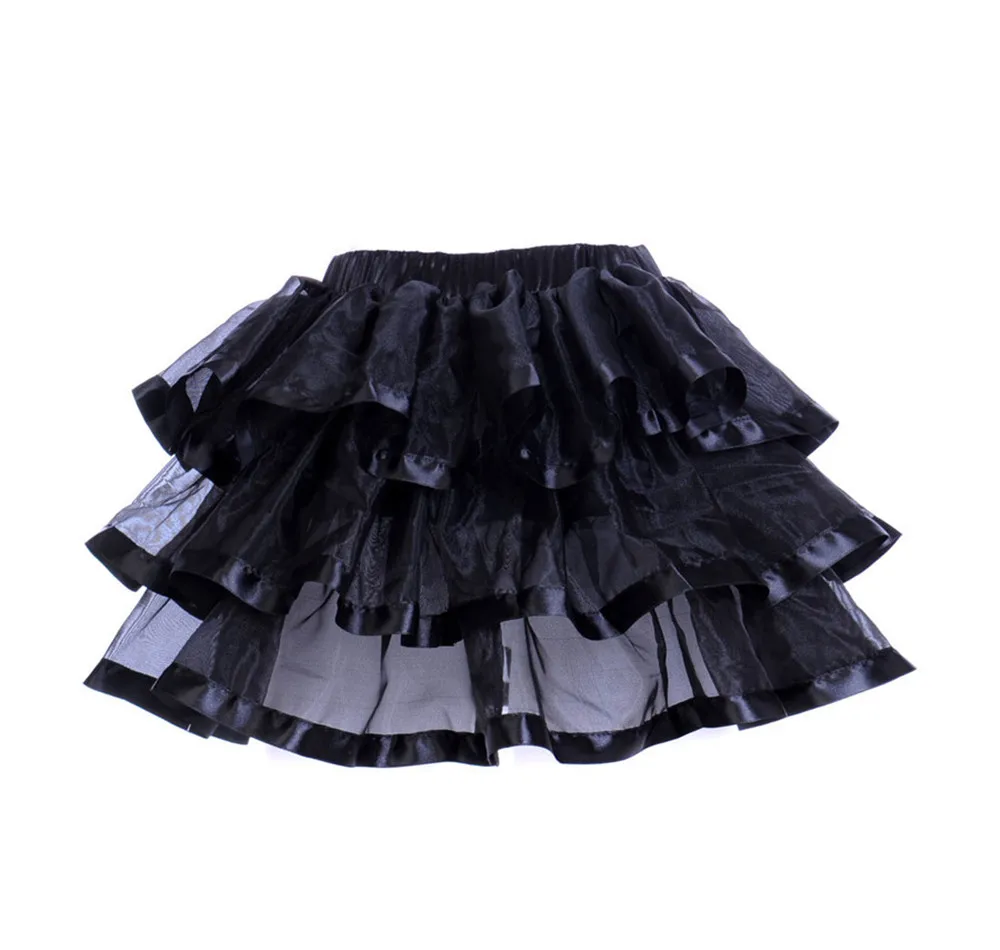 Adult Female Layered Tutu Mini Skirt Sexy Women Multilayer Mesh Tulle Showgirl Party Dance Skirts Plus Size Pettiskirt