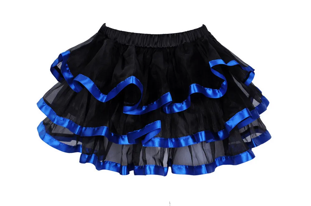 Adult Female Layered Tutu Mini Skirt Sexy Women Multilayer Mesh Tulle Showgirl Party Dance Skirts Plus Size Pettiskirt