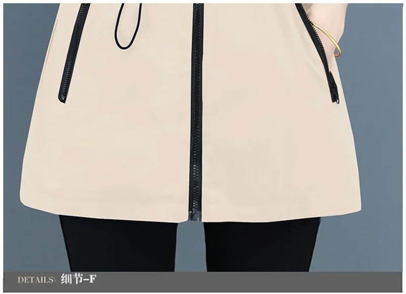 Double-Sided Trench Coat Women 2023 New Korean Casual Spring Autumn Loose Mid Long Windbreakers Female Outerwear Gabardina Mujer