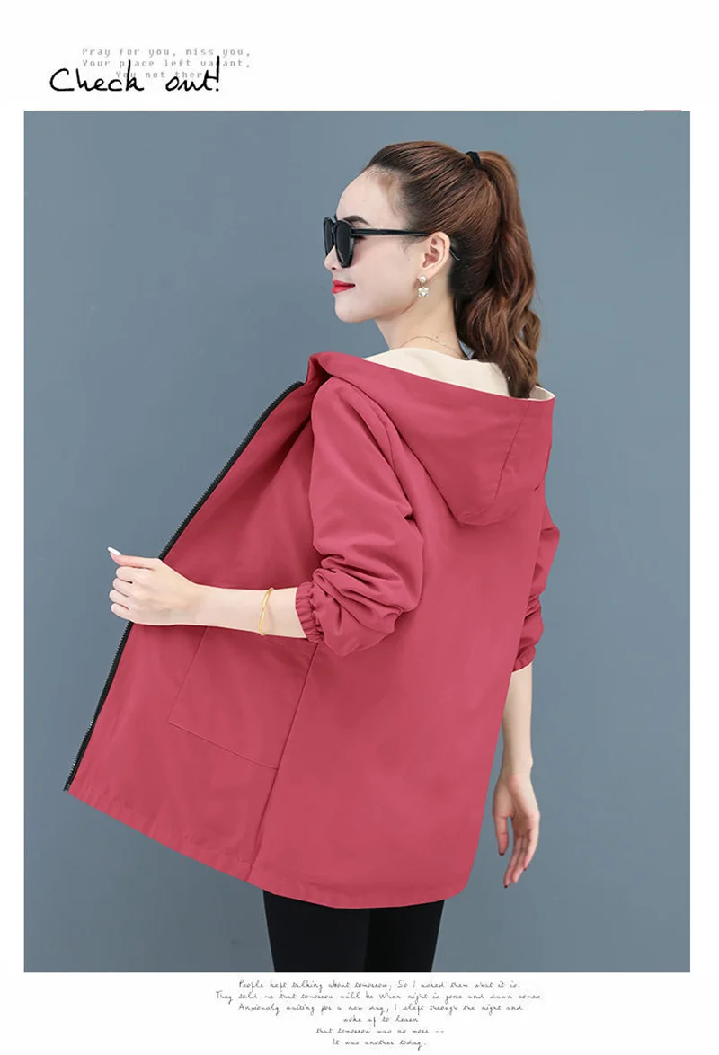 Double-Sided Trench Coat Women 2023 New Korean Casual Spring Autumn Loose Mid Long Windbreakers Female Outerwear Gabardina Mujer