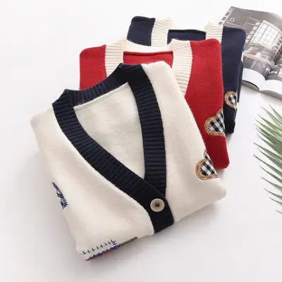 2023 Autumn Winter Knit Sweater and Cardigans Women Button Up Loose Knit Cardigans Pink Jumpers Winter Sweater Coat Femme