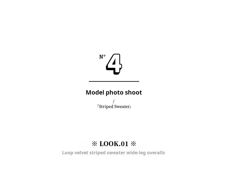 Maden Oversize Striped Sweater for Women Autumn and Winter Loop Fleece Pullover Knitwear Warm Top Loose-fit Thick Sweater