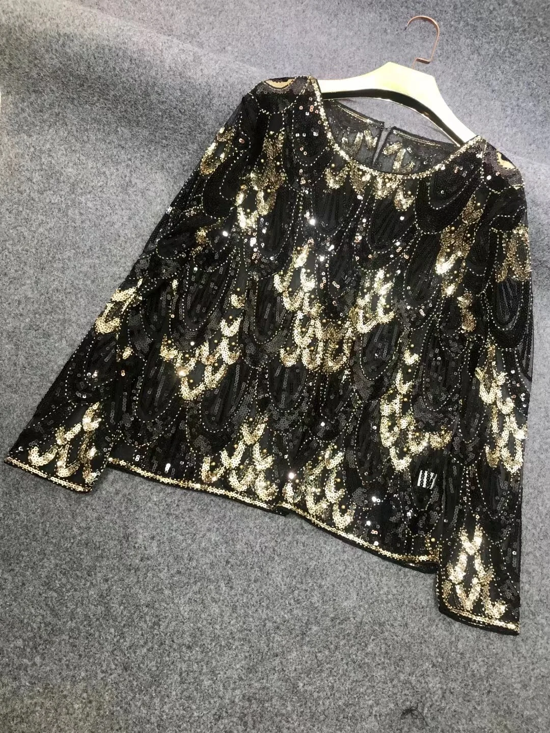shiny gold t shirts women bling sequined t shirt tops