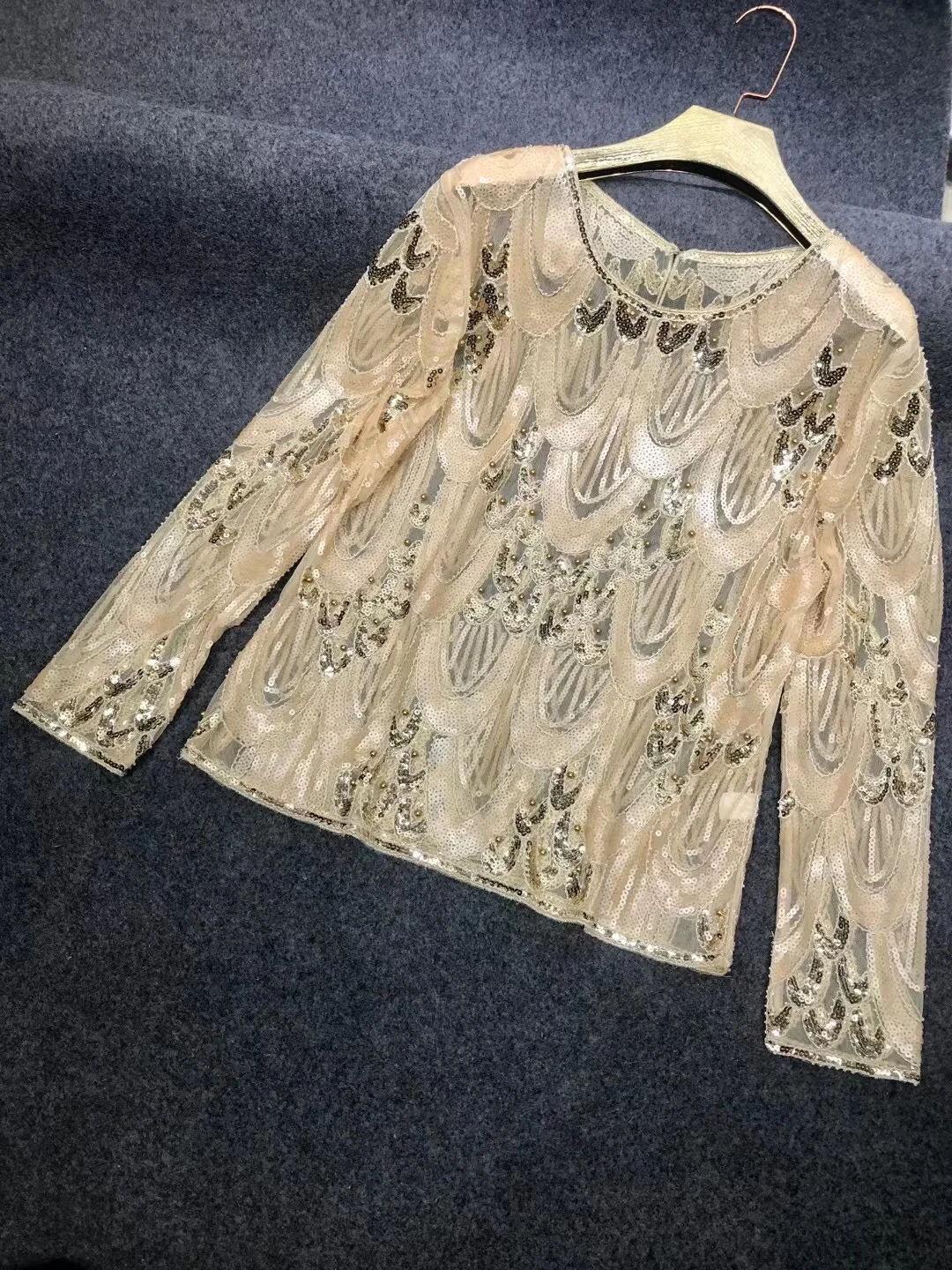 shiny gold t shirts women bling sequined t shirt tops