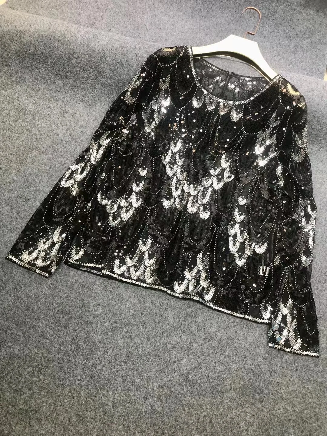 shiny gold t shirts women bling sequined t shirt tops