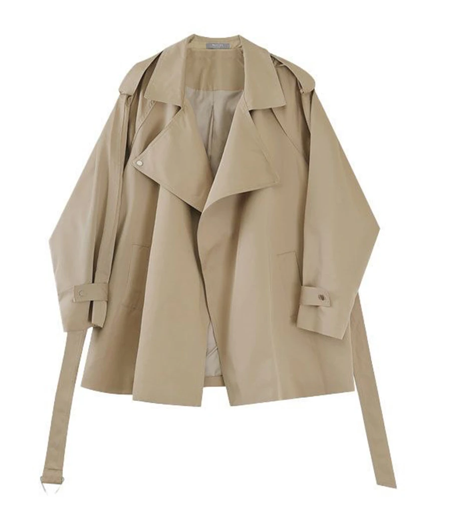 Fall Winter Thicken Khaki Long Trench Coats Women Casual Loose Cotton Padded Lined Gabardina Parkas New Warm Windbreaker Jacket