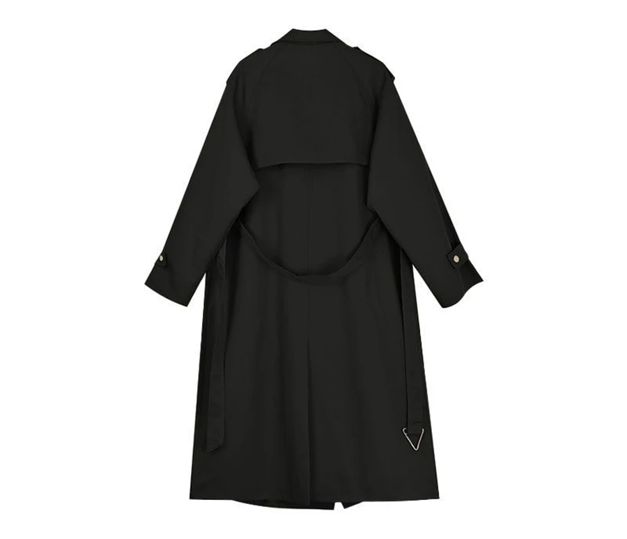 Fall Winter Thicken Khaki Long Trench Coats Women Casual Loose Cotton Padded Lined Gabardina Parkas New Warm Windbreaker Jacket