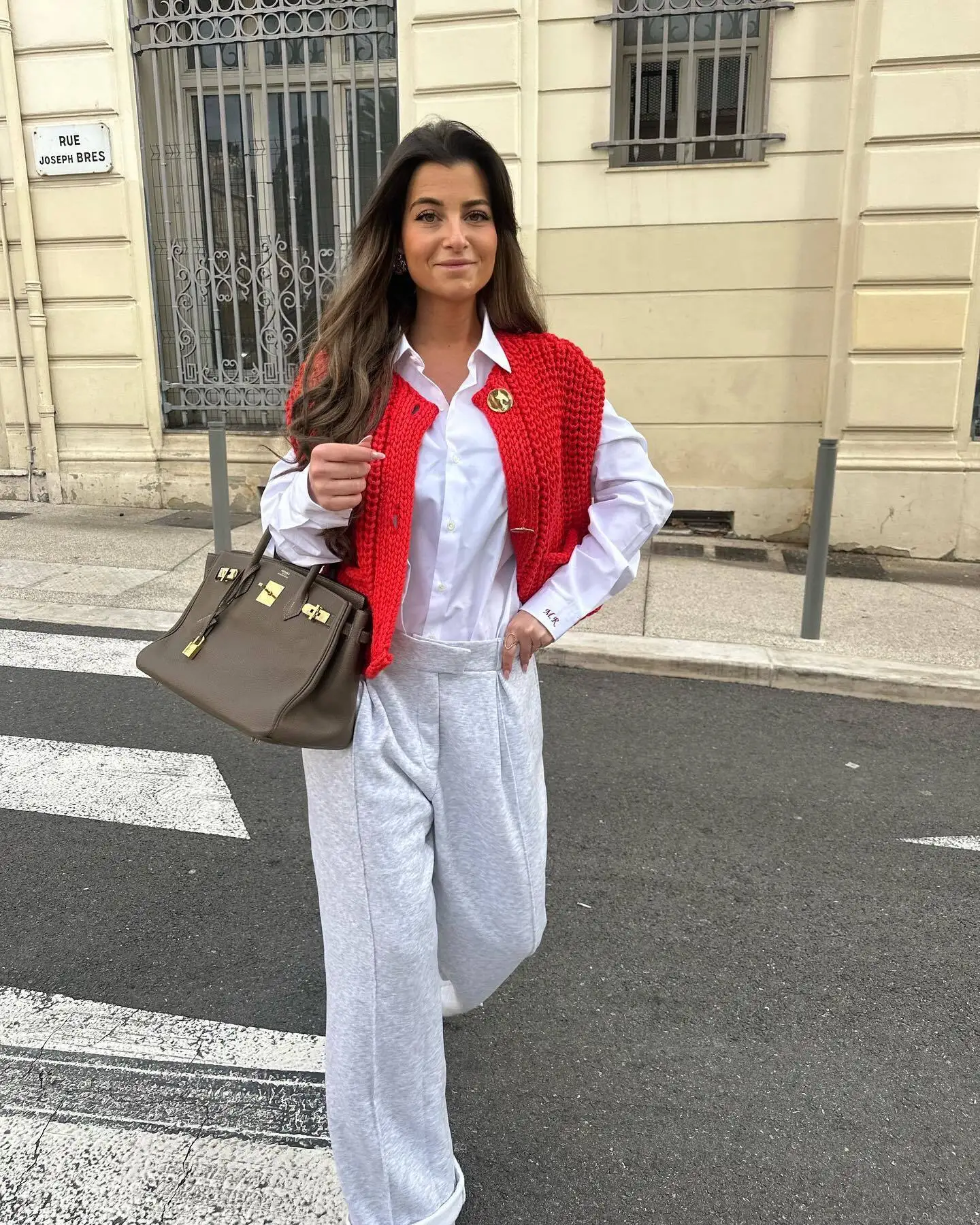 2025 Fall Clothes Korean Fashion Sweater Vests Women V Neck Blue Button-Up Front Pockets Sleeveless Cable Knit Cardigan Vest Red