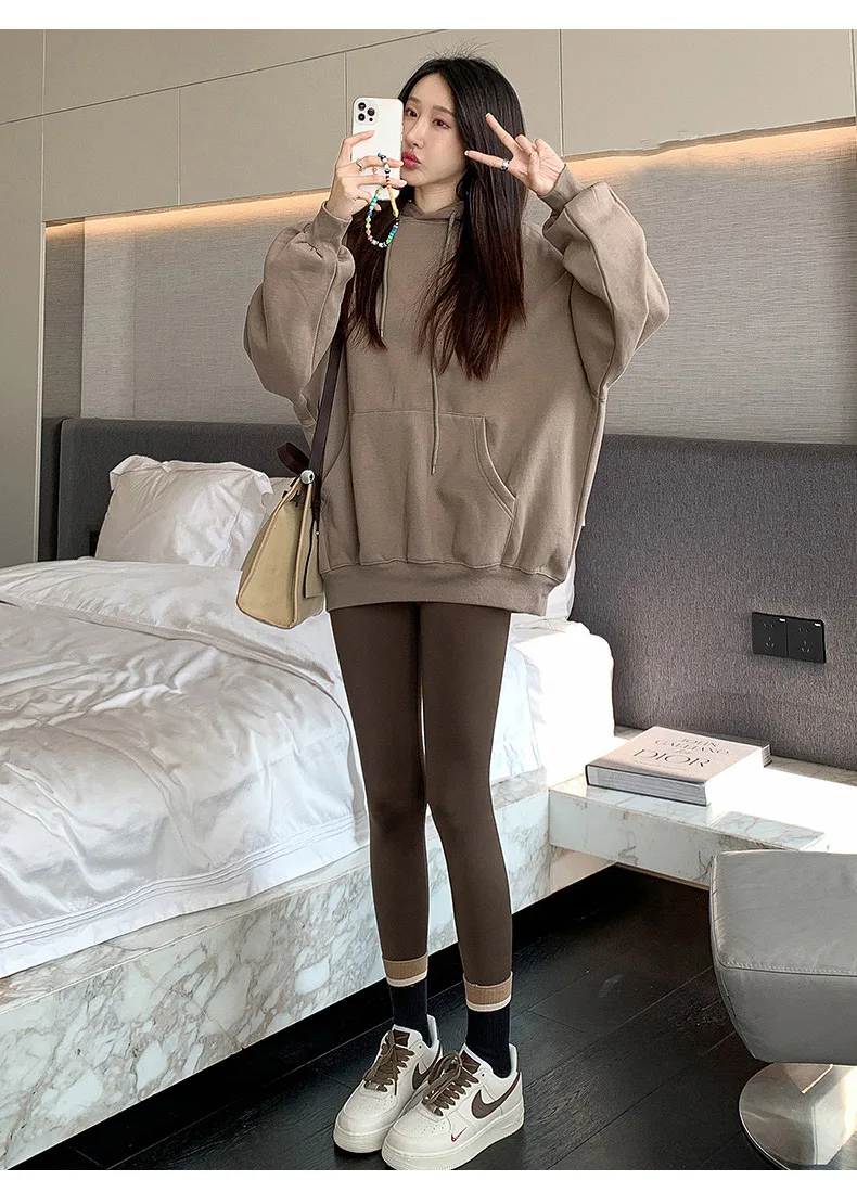 BIVIGAOS Autumn New Thin Rabbit Fleece Shark Leggings Women High Waist Elastic Pressure Slim Sport Fitness Winter Warm Leggings