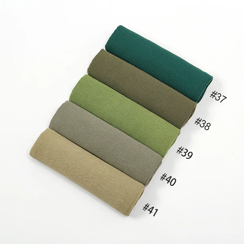 Nieuwe Crinkled Rayon Hijab Hijabs for Women Scarf Plain Shawls Femme Musulman Soft Viscose Headscarf Islamic Turban Headband