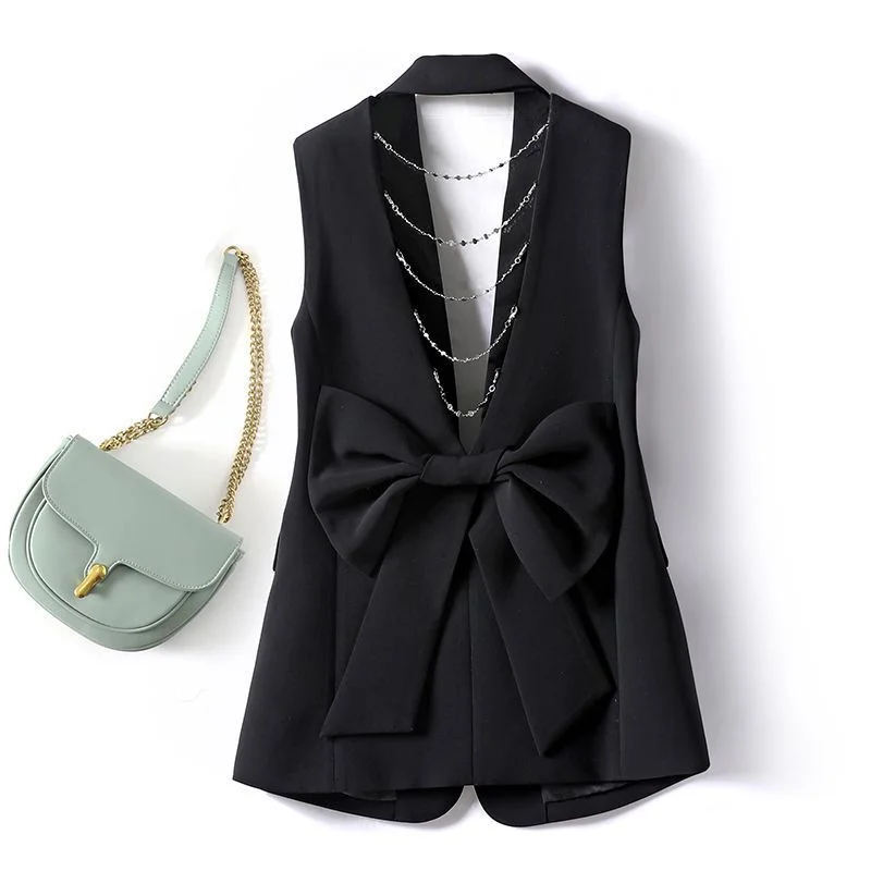 Fashion Suit Vest Jacket Women New 2026 Spring Summer Korean Loose Sleeveless Blazer Waistcoat Coat Female Casual Lady Tops