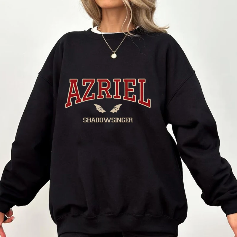Acotar Azriel Shadowsinger Sweatshirt Bat Boys Wings Fan Club Women's Hoodie Book Reader Pullover Stretwear Womans Clothing