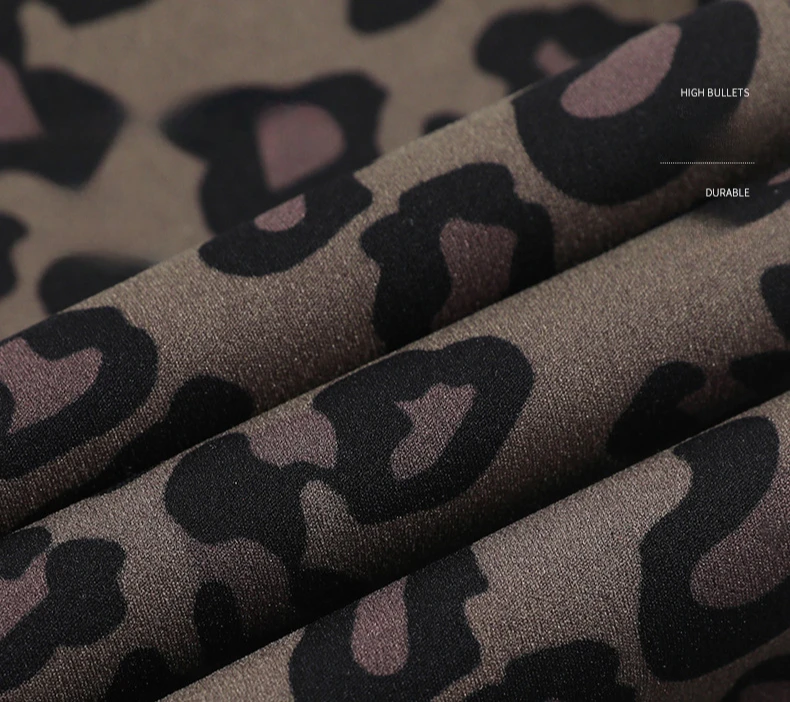 Autumn Winter Leopard Print Leggings Women's Velvet Pants Ankle Length High Waist Slim Elastic Warm Yoga Sport Leggings Women