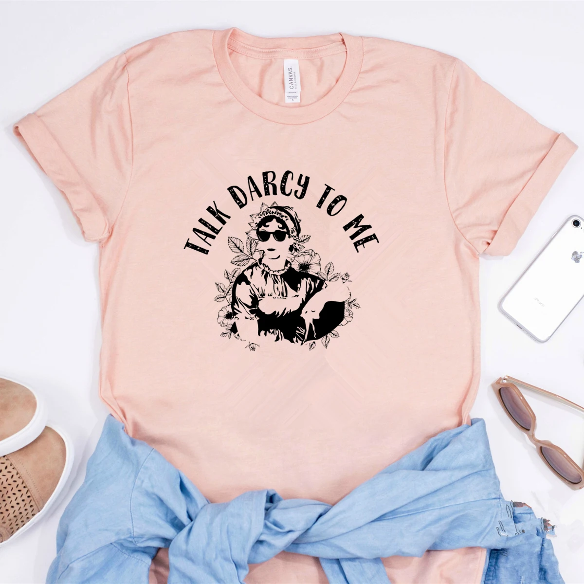 Cool Austen Talk Darcy To Me T-Shirt Funny Jane Austen Shirt Pemberley Derbyshire Pride and Prejudice Shirts Bookish Gift