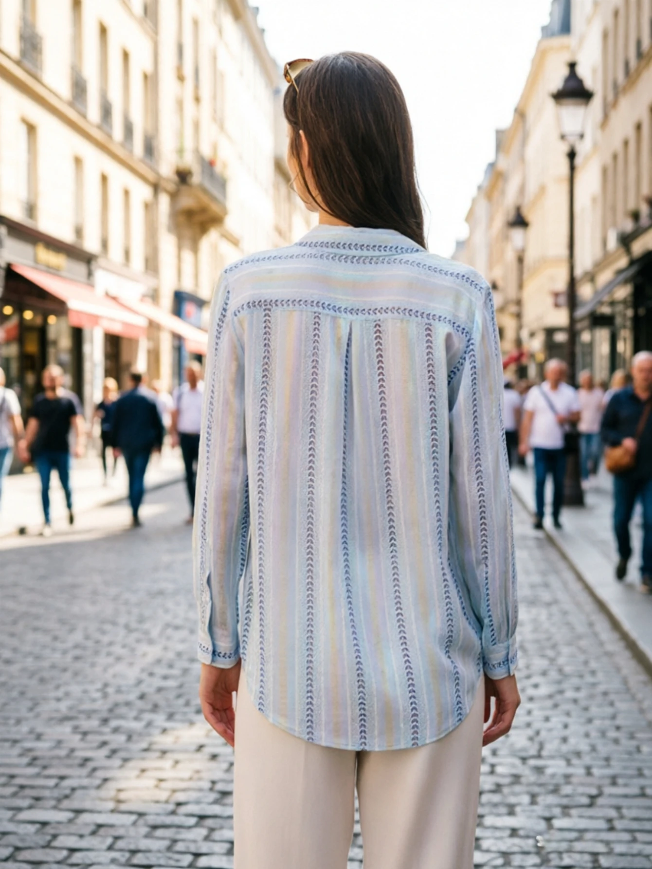 New Spring Office Ladies Shirts Fashion Printed Women's Blouses France Style Tops Blusas Mujer
