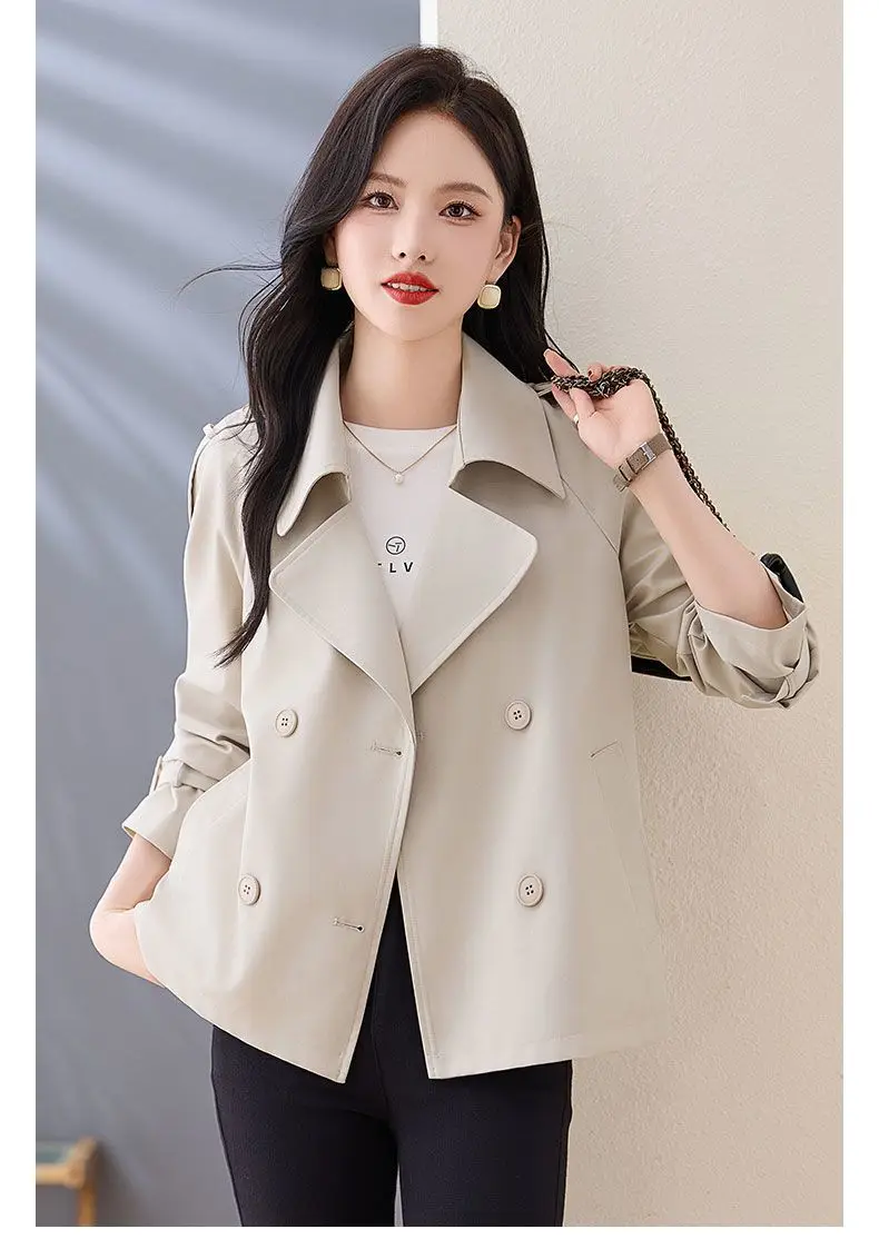 High End Suit Jacket For Petite Women 2026 Spring And Autumn New Casual Top Temperament Thin Windbreaker
