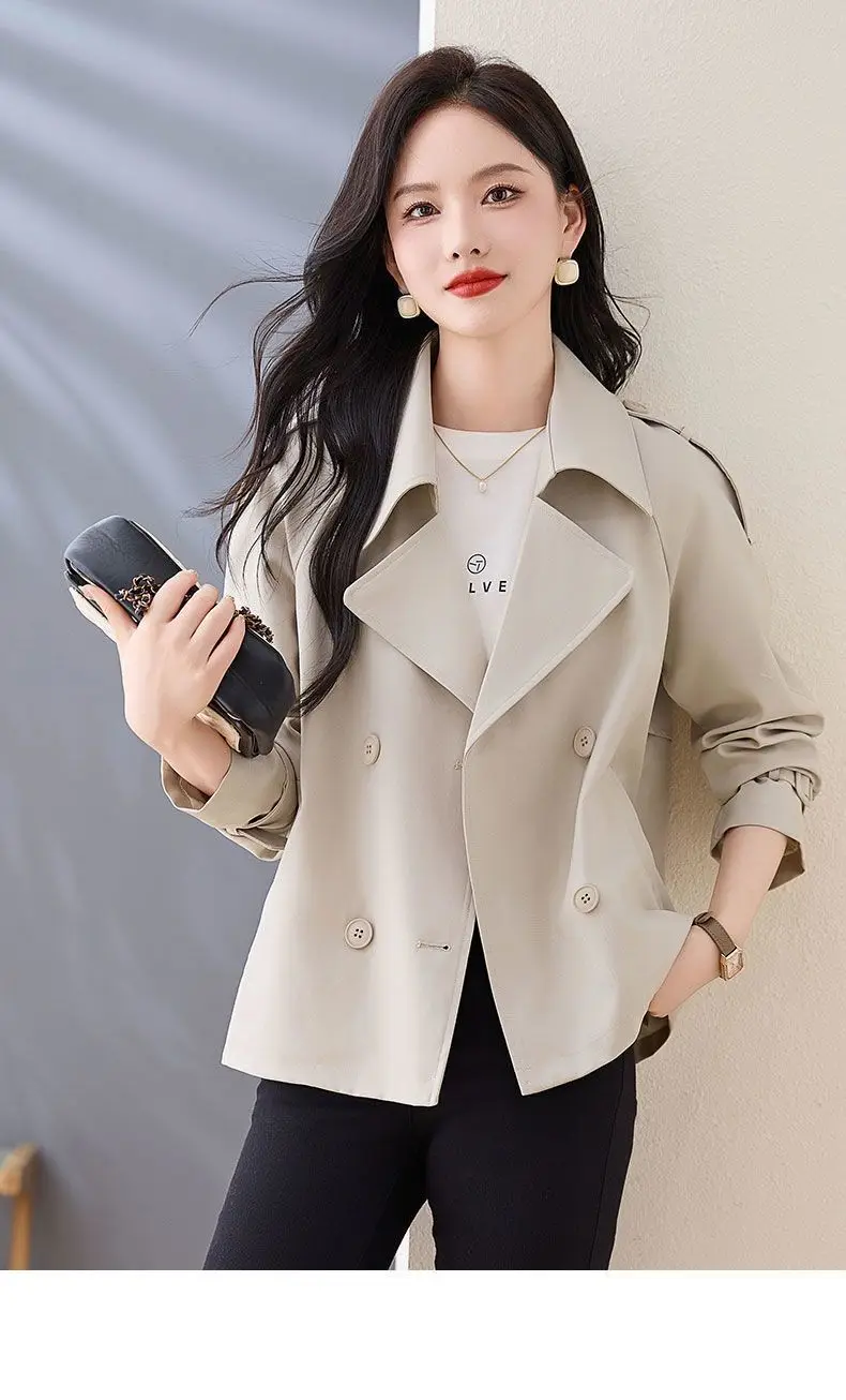 High End Suit Jacket For Petite Women 2026 Spring And Autumn New Casual Top Temperament Thin Windbreaker