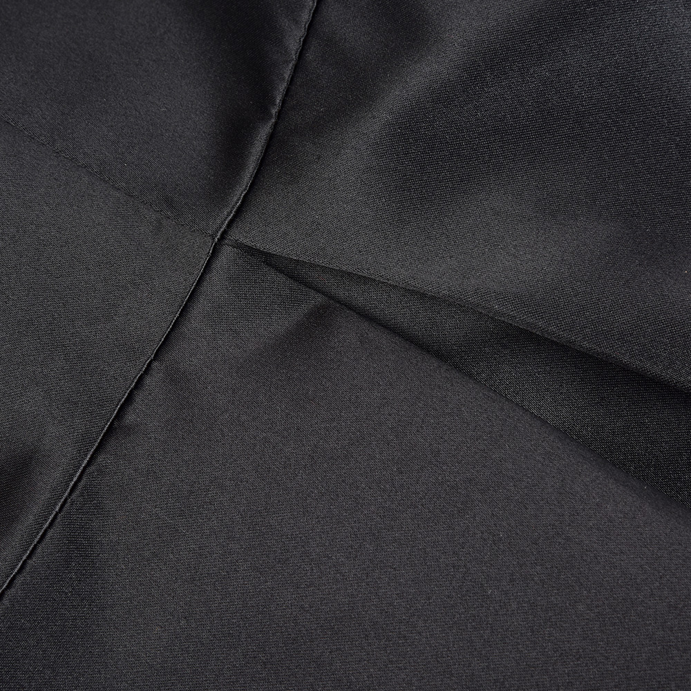 2025 Women Elegant Black Dress Half High Collar High Waist A-Line Dresses Slim Fit Dress Office Lady Female Solid Vestidos