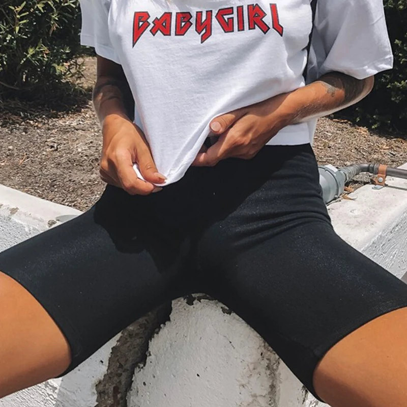 Summer Women Mini Shorts Y2k Korean Fashion Biker Shorts For Female High Waist Sexy Skinny Sports Cycling Shorts Slim Bottoms