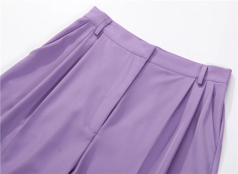 Hirsionsan High Waist Shorts Women 2023 New Summer Casual Elegant Soft Pants with Sashes Loose Shorts with Pockets for Ladies