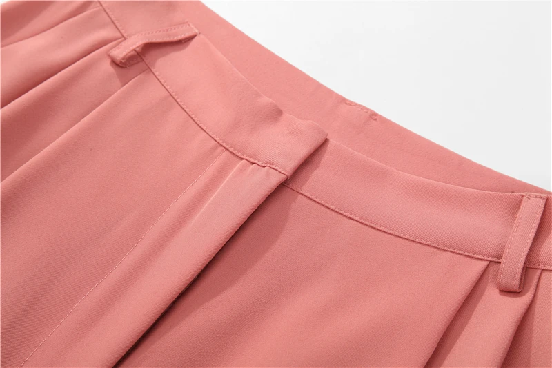 Hirsionsan High Waist Shorts Women 2023 New Summer Casual Elegant Soft Pants with Sashes Loose Shorts with Pockets for Ladies
