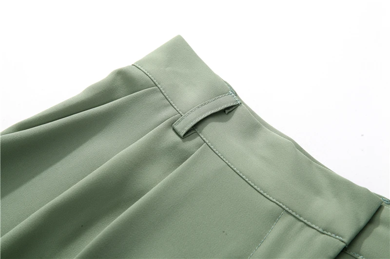 Hirsionsan High Waist Shorts Women 2023 New Summer Casual Elegant Soft Pants with Sashes Loose Shorts with Pockets for Ladies