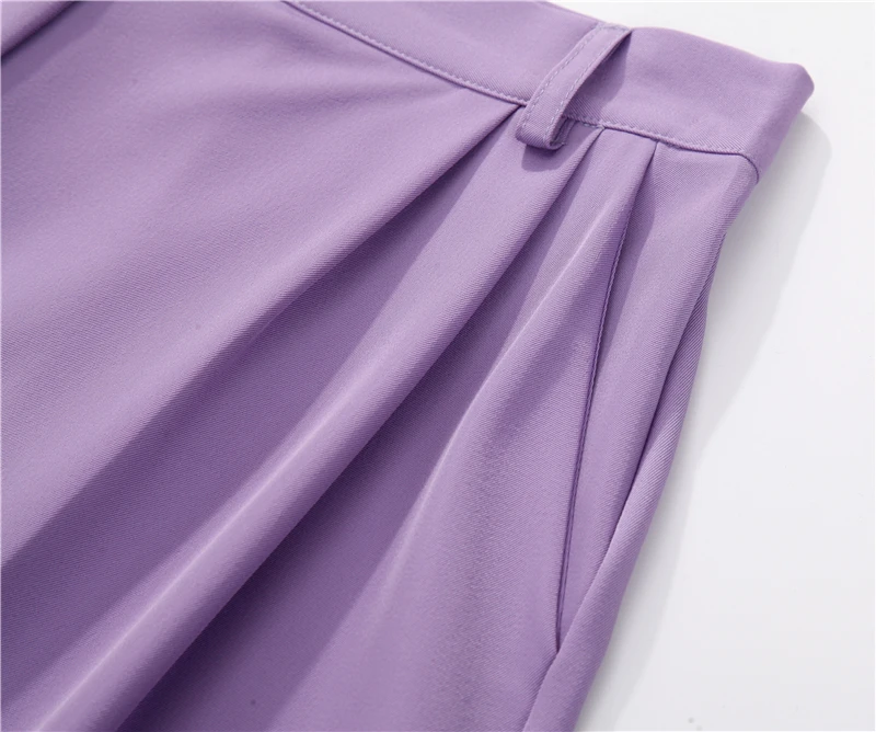 Hirsionsan High Waist Shorts Women 2023 New Summer Casual Elegant Soft Pants with Sashes Loose Shorts with Pockets for Ladies