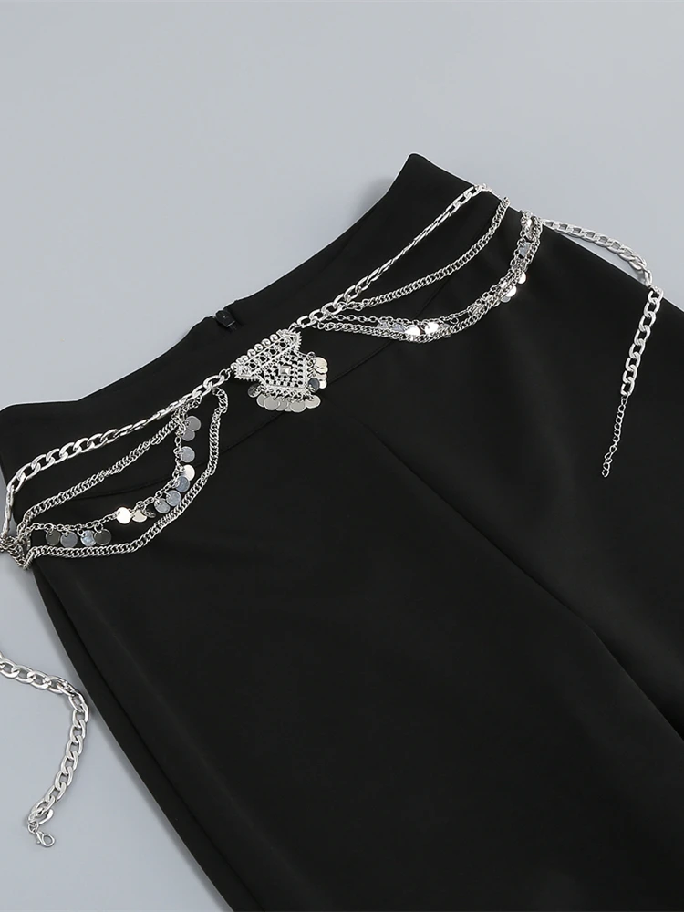 Two Piece Sexy Spaghetti Straps Crystal Diamond Short Top + Pants Set Fashion Black Designer Bodycon Pants Set Celebrity Party