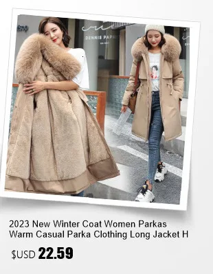 2026 New Winter Coat Women Parka Fashion Long Coats Hoodie Parkas Fur Neckline Warm Chiffon Apron Student Jacket Outerwear