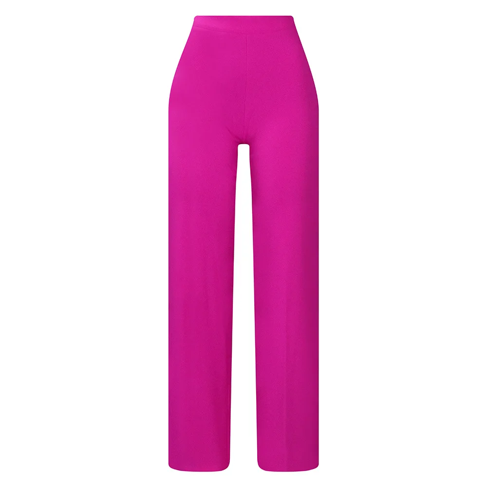Women Shiny Yellow Capris Pants High Waist Trousers Office Work Lady Full Length Summer Bottoms Capris 2027 Spring Summer