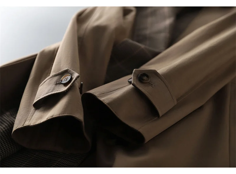 Windbreaker Women's Mid-length 2023 Autumn New Small Casual All-match Temperament Women's Coat Coat Early Autumn Top Solid Color