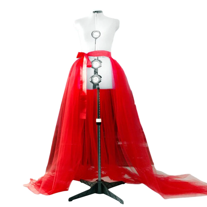Steampunk Tulle Skirt 3 Layers Tutu Skirts Women Gothic Punk Sexy Lolita Cocktail Party Club Tie Up Ruffle Bustle Overskirts