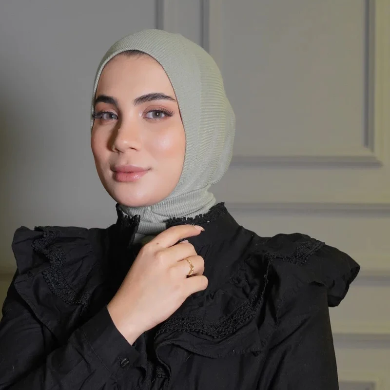 Muslim Jersy Hijab Scarf White Abaya Hijabs For Woman Jersey Abayas Women Islamic Dress Head Wrap Turbans Instant Crinkle Turban
