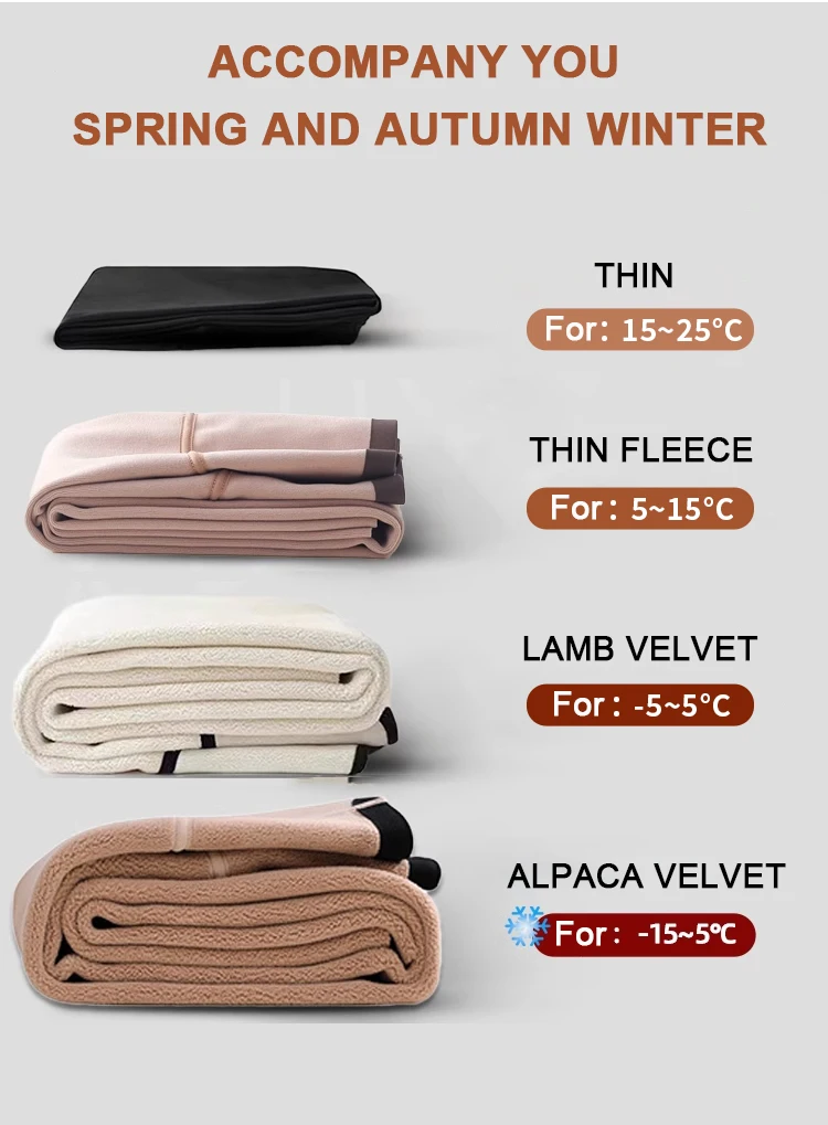 BIVIGAOS Women's Autumn Winter Thickened Alpaca Velvet Black Shark Leggings High Waist Slim Seamless Fleece Warm Leggings