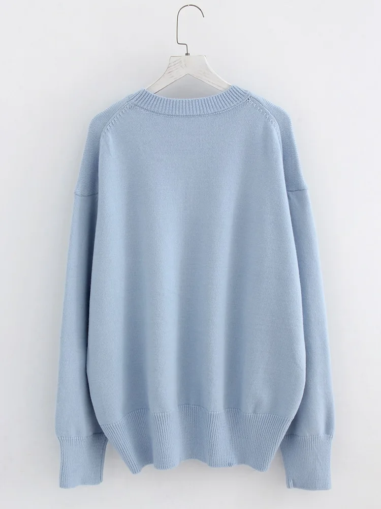 KarSaNy Women Loose Sweaters For Winter Thick Knit Pullovers Green Outwear Women's Sweater Black Oversized Sweaters For Women